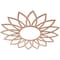Ekena Millwork Daisy Wood Fretwork Pierced Ceiling Medallion, Cherry, 34"OD x 11 7/8"ID x 1/4"T CMWP34X34X0250DACH - alternate 5